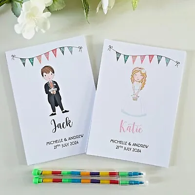 Personalised Kids Wedding Activity Pack | Book | Table Favour | A6 Size | Guest • £1.95