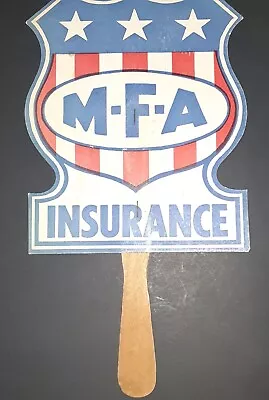 Vintage MFA Insurance Fan Advertising Columbia MO Estate Sale Find • $7.24