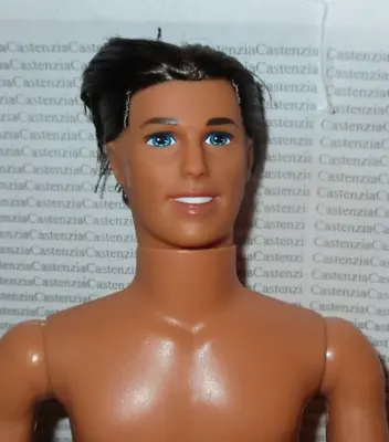 M65) Nude Ken Olympic Skater Brunette Blue Eyes Articulated Mattel Doll For Ooak • $15.96