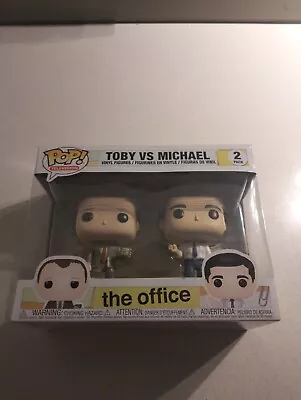 Funko Pop! Television: The Office (US) - Toby VS Michael 2 Pack - Free Postage • $48.95