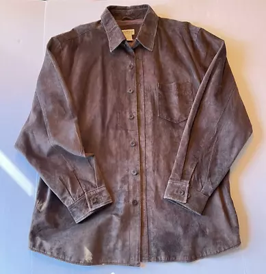 Men’s Jacket. Large -Norm Thompson Suede • $23.99