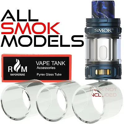 X3 SMOK Tanks Glass Spare Pyrex For All Vape Tanks Models Stick Starter Kits TPD • £5.75