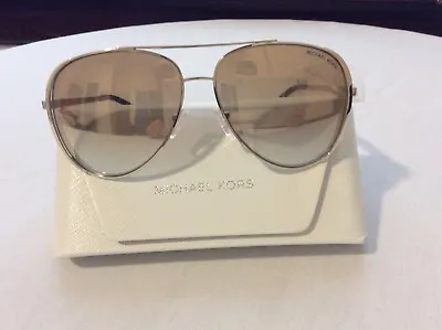 New Michael Kors Chelsea Bright MK 1101B 101413 Gold Metal Sunglasses Brown Lens • $69.99