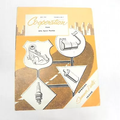 $20.98 • Buy July 1960 Co-operation Pontiac Specified Engine Parts Catalog Service Guide