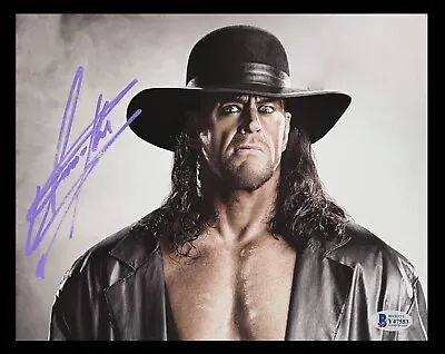Wwe The Undertaker Hand Signed Autographed 8x10 Photo With Bas Beckett Coa Rip • £168.77