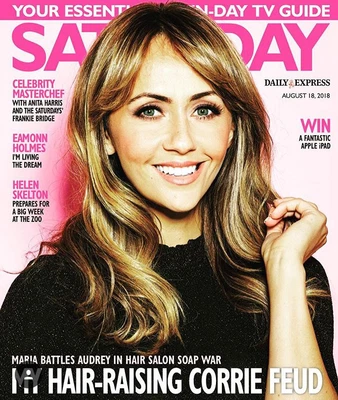 £6.99 • Buy UK SATURDAY Magazine 07/2018 SAMIA LONGCHAMBON Fiona Bruce GABRIELLE Carly Paoli