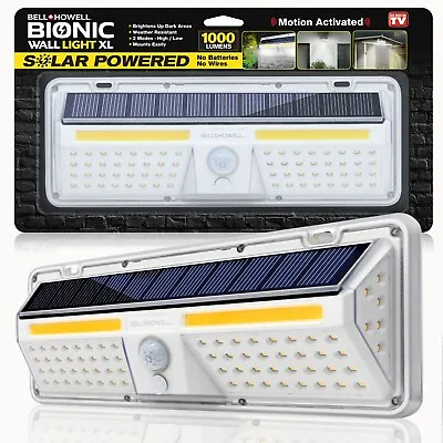 Bell + Howell Solar Bionic Outdoor With Motion Sensor XL Wall Light • $29.99