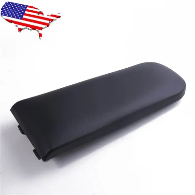 Black Leatherette Center Console Armrest Cover Lid For VW Jetta Golf MK4 Passat • $14.24