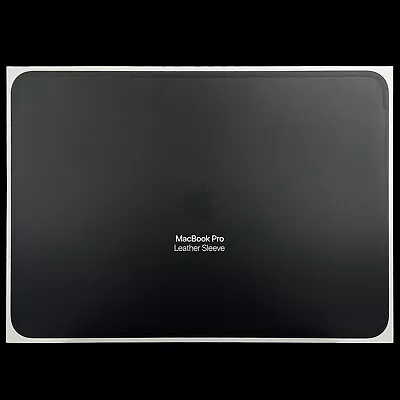 Genuine Apple Leather Sleeve Pouch Case Cover For 15-inch MacBook Pro 15 - Black • $49.99