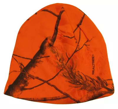 $13.95 • Buy New Realtree 8 Inch Knit Outdoor Camouflage Blaze Orange Beanie Camo Cap 