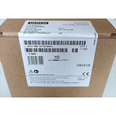 New Siemens 6ES7288-1SR20-0AA1 SIMATIC S7-200 SMART CPU ST20 6ES7 288-1SR20-0AA1 • $136.53