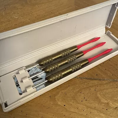 UNICORN Three Steel Tip Dart Set W/ Plastic Carrying Case • $18.99