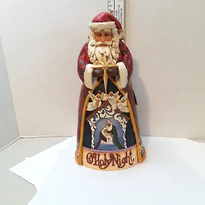 $34.99 • Buy Jim Shore 2010 “O Holy Night” Santa Nativity Scene FiguriNE LARGE  Christmas
