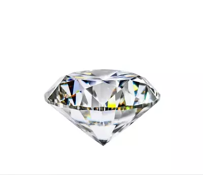 Moissanite Stone White D Color VVS1 Round Shape Loose Diamond With GRA Certified • $31.99