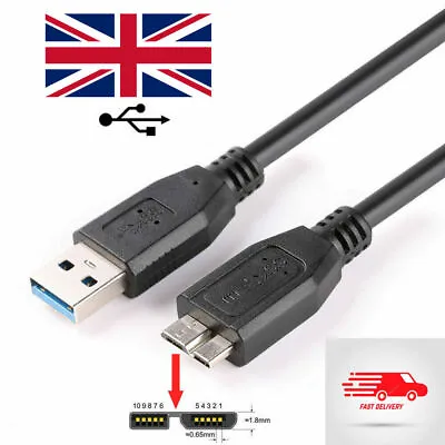 USB 3.0 Cable Cord Lead For G-Technology 1TB G-Drive Mobile Hard Drive 0G03040 • £4.99