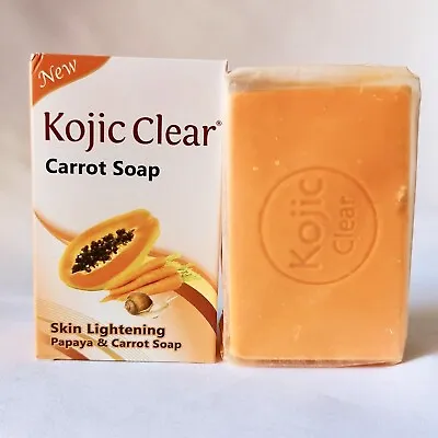 2x Kojic Clear Whitening Soap Papaya & Carrot Face & Body - 2pcs • £15.99