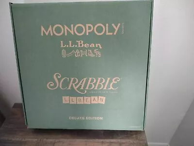 L.L. Bean Deluxe Edition Scrabble Monopoly Board Game LL Wood Lazy Susan RARE • $249