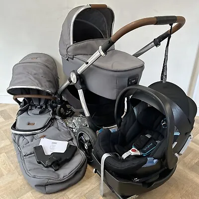 £480 • Buy Mamas & Papas Ocarro Travel System (Pushchair, Carrycot, Car Seat) Fossil Grey