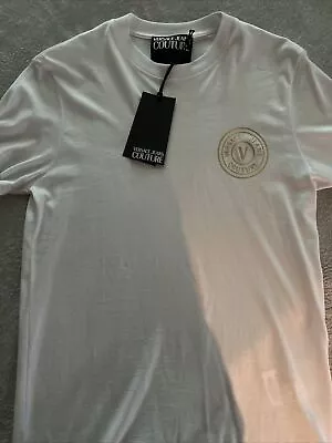 Versace Jeans Couture White T Shirt Size Small S New Tags NWT • $55