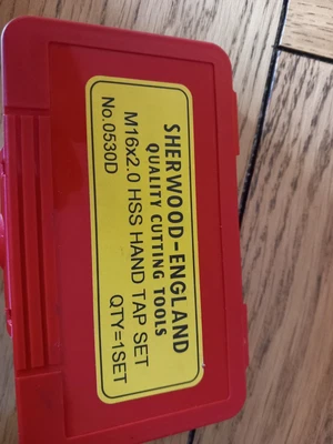 £9.99 • Buy M16 X 2.0 SHERWOOD ENGLAND TAP SET (TAPER INTERMEDIATE BOTTOMING) HSS *NEW*