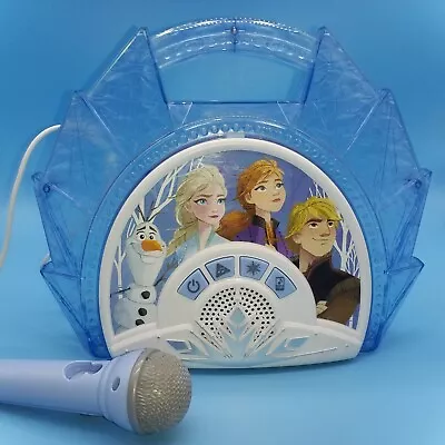 £10.50 • Buy Disney's Frozen 2 Sing Along AUX Boombox With Mic And Lights - Blue