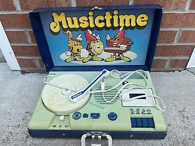 Vintage Musictime Children’s Record Player Model 7960 • $39.99