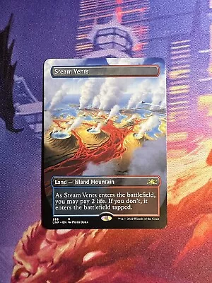 Steam Vents (Borderless) – Unfinity (UNF 283) – Rare – LP – Magic The Gathering • $25