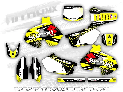 NitroMX Graphics Kit For SUZUKI RM 250 1999 2000 Motocross Decals Stickers • $159.90