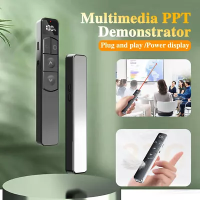 Wireless USB PowerPoint Presentation Remote Control Clicker Laser Pointer • £10.58