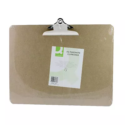 Q-connect Masonite Hard & Smooth Surface High Value A3 Clipboard / Kf01305 • £7.17