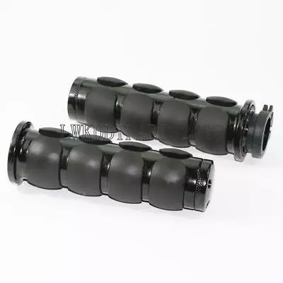 $30.62 • Buy 1  Black Handlebar Hand Grips For Yamaha V-Star 650 950 1100 1300 Classic Custom