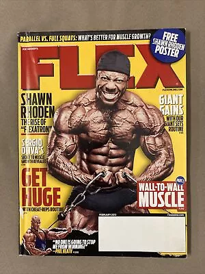 FLEX Bodybuilding Muscle Fitness Magazine / SHAWN RHODEN + PHIL HEATH / 02-13 • $9.99