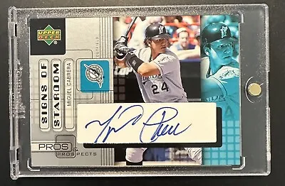 2005 Upper Deck Pros & Prospects Miguel Cabrera Auto #MC Miami Marlins • $135