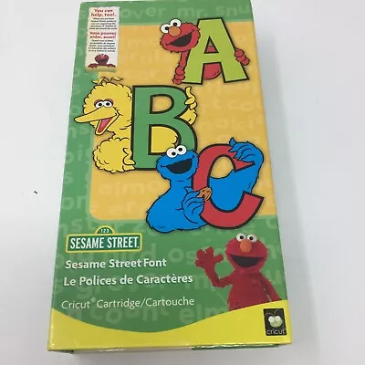 SESAME STREET FONT Cricut Cartridge - FONT ELMO COOKIE MONSTER - BIG BIRD • $19.99