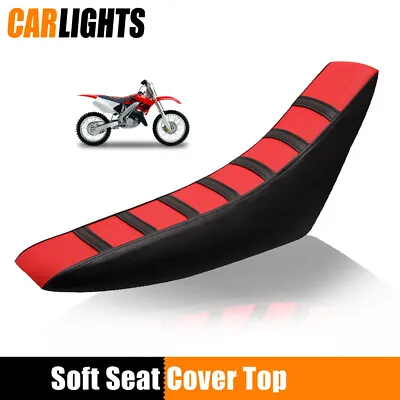 Red Leather Soft Seat Cover Fit For Honda CR125R CR250R CR500R CR80R CRF100-150F • $9.86
