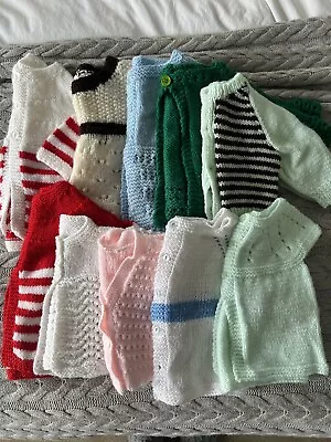 Hand Knitted Baby Cardigans Bundle - 10 Pieces • £20