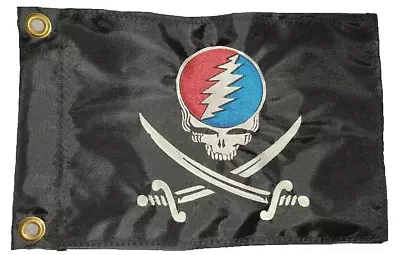 Custom Grateful Dead Pirate Flag For Sailboat ATV UTV Jeep KAYAK Bicycle • $23.95