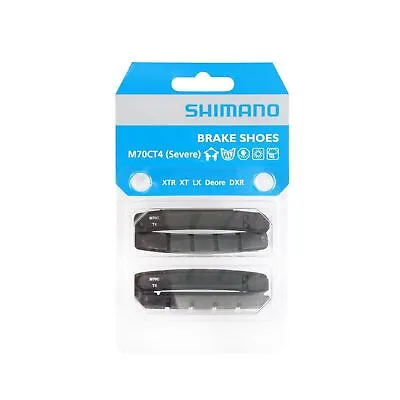 £8.39 • Buy Shimano V Brake Shoe Pads 2 Pair M70CT4 XT, XTR, LX, SLX, Deore With Pins