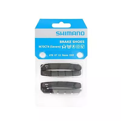£8.39 • Buy Shimano V Brake Shoe Pads 2 Pair M70CT4 XT, XTR, LX, SLX, Deore With Pins