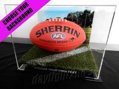 ✺New✺ AFL Football DISPLAY CASE - Aussie Rules Sherrin Sports Memorabilia Lego • $164.99