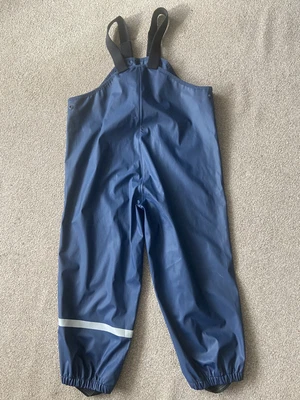 £5 • Buy Unisex Kids Navy Blue Waterproof Trousers Kids 4-6 Years
