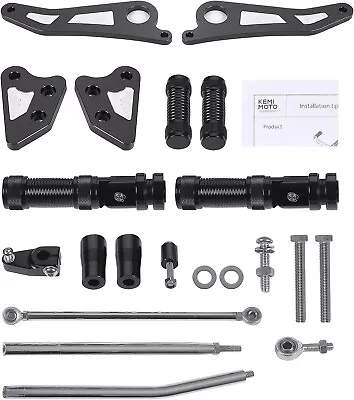 KEMIMOTO Forward Control Complete Kits Pegs Levers Linkage For Dyna 2006-2017 • $53.99