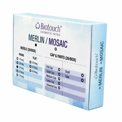 $15.99 • Buy ROUND NEEDLES BioTouch Permanent Makeup 3 Prong Deluxe MERLIN Machine 20 Pcs/box