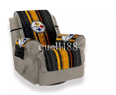 $37.04 • Buy Pittsburgh Steelers Sofa Cover Loveseat Recliner Slipcover Cushion Protector