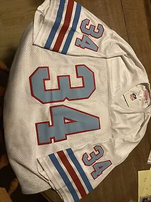 Authentic Vintage Earl Campbell Oilers Jersey Large 56 2xl Mitchell Ness Rare • $20