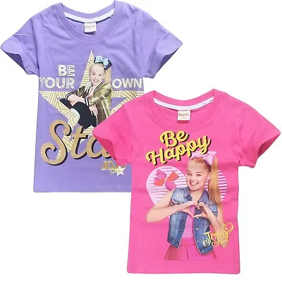 JOJO SIWA Girls Summer T-shirt Shirts Tee Top Size 3-12 Au Stock Xmas • $16.95