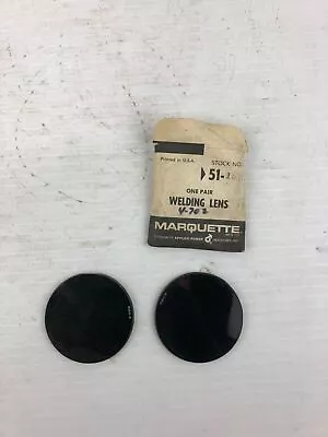 Marquette 51-109 Round Glass Welding Lens - One Pair • $18.75