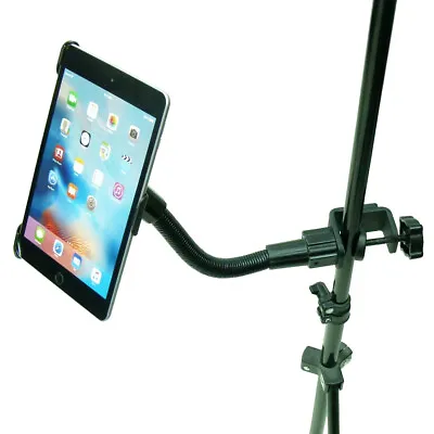 Dedicated Heavy Duty Music / Mic Stand Mount Tablet Holder For IPad Mini 4 • £32.99