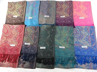 10pc Wholesale Lot Dressy Retro Boho Pashmina Paisley Shawl Scarf  • $65.99