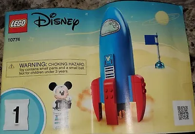 LEGO (10774) DISNEY Mickey Mouse & Minnie Mouse's Space Rocket - BOOKLET ONLY • $14.56